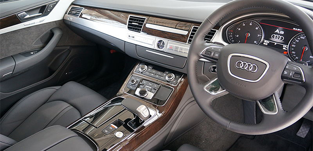 Audi A8 - Interior Front - Car Hire Perth - Northside Rentals